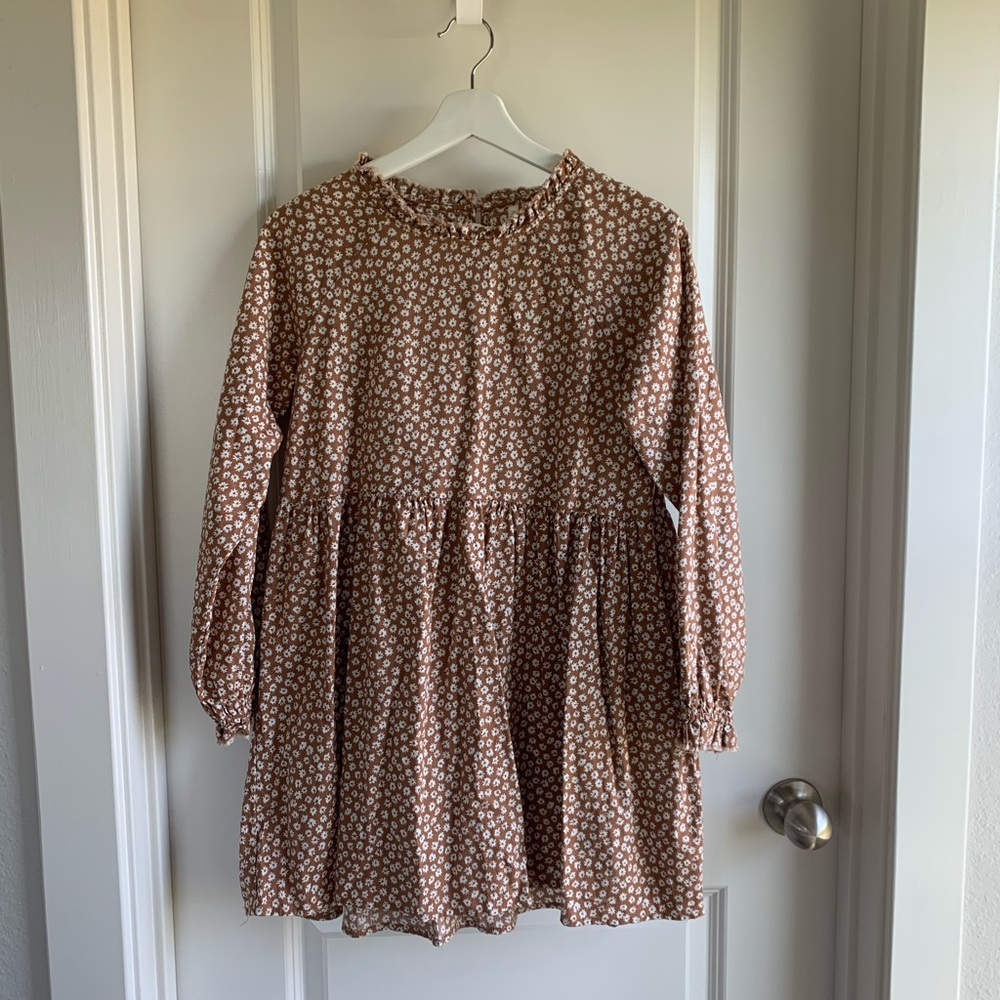 Rylee + Cru Caramel Ditsy Janie Dress XS